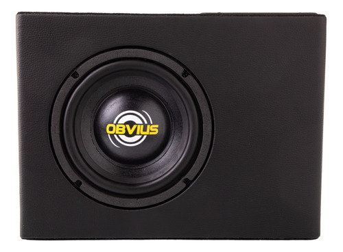 Caixa Amplificada Slim Subwoofer 8 Obvius Ativa Grave Carro