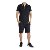 Conjunto Hombre Short Polera. Deportivo. Casual.