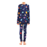 Conjunto Niños Calza Y Remera Pijama Térmico Invierno- Nopal