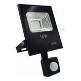 Pack 3 Foco Led Con Sensor De Movimiento 10w Ip66 Exterior