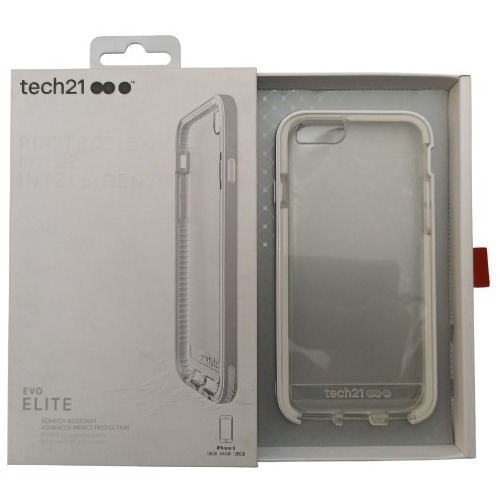 Funda Tech21 Evo Elite, Plata, Para iPhone 6