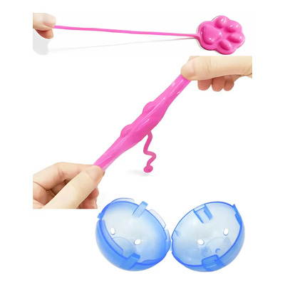 100 Garrita Gato Pegajosa Juguete Chiclera 2 Pulgada 2p Rosa | Envío gratis
