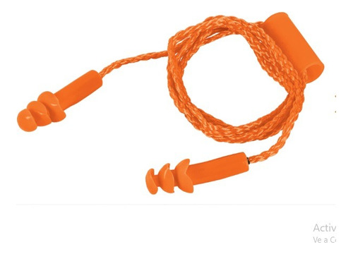 Tapon Auditivo Reutilizable Triple Barrera Truper® 14225 Color Naranja