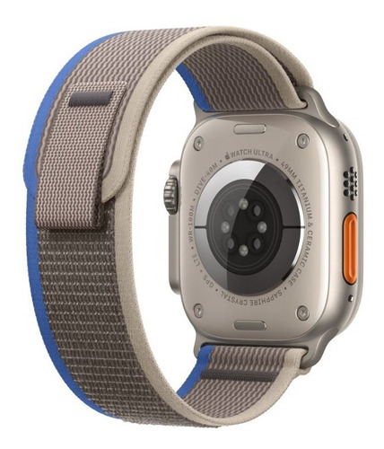 Correa Trail Para Apple Watch 42 / 44 / 45 & Ultra - Color Gris / Azul