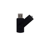 Pendrive Negro Giratorio 8gb Mini Imprimible Sin Impresion