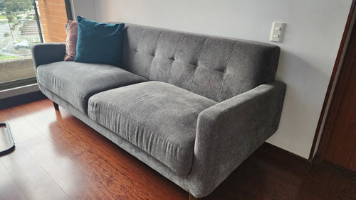 Sofa Deco Moderno Buen Estado, Buena Estructura Color Y Tela