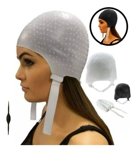 Gorra De Silicona Para Reflejos Color Blanco