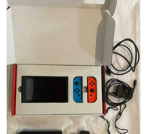 Consola Nintendo Switch 32gb + 128gb + Protector + Caja Orig