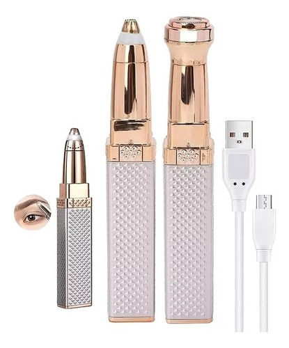 Depiladora Cejas De 2 En 1 Mujer Electrico, Recargable Usb