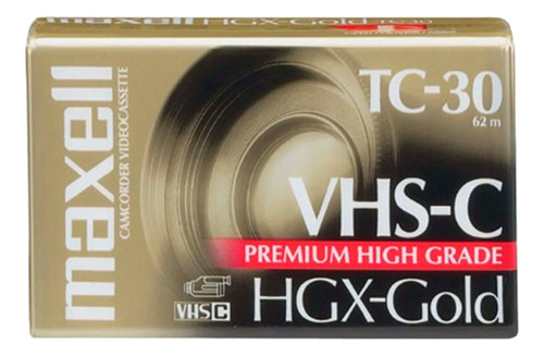 Vídeo Cassette Vhs-c Compacto Hgx-gold Tc-30 Maxell