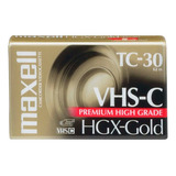 Vídeo Cassette Vhs-c Compacto Hgx-gold Tc-30 Maxell