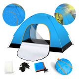 Tienda Casas De Campaña Camping Playa 3-4 Personas 2x2x1.35m