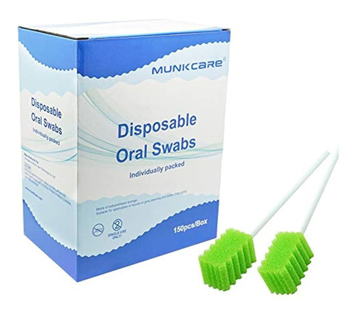 Munkcare Hisopos Dentales Sin Sabor, Hisopos Bucales De Limp