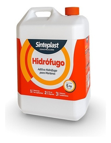 Hidrófugo Sinteplast Construcción X5l Producto Color Incoloro