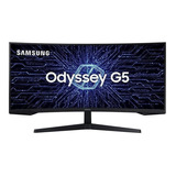 Monitor Gamer Samsung Odyssey G5 34 Va Curvo, 2k Qhd Hdr10