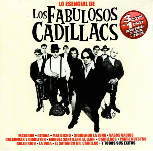 Lo Esencial De Los Fabulosos Cadillacs - 3 Discos Cd + Dvd