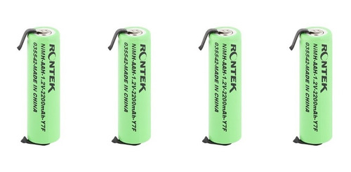 Bat. Aa 2200mah 1,2v Rontek Com Terminais (kit C/4 Peças)