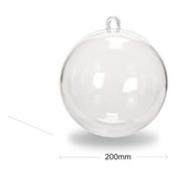 Bola Esfera 200mm Acrilico Transparente Para Rellenar 1pza
