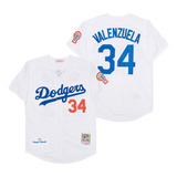 Los Angeles Dodgers 34# Valenzuela Jersey 1981 Retro Version