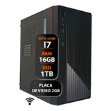 Computador Intel Core I7 Ssd 1tb 16gb Ram 500w Video 2gb 