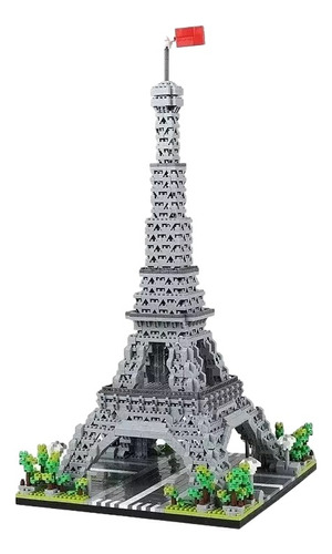 Mini Bloques Torre Eiffel Knew Built Nuevo Construccion 