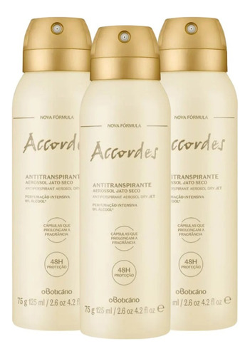 Kit Accordes Aerossol (3 Itens) - 75g