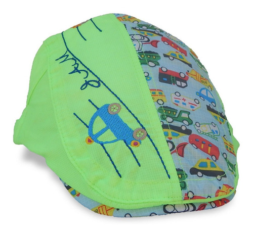 Gorrito Bebe Boina Nene Niño Dibujo Autos