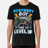 Remera Birthday Boy Time To Level Up Video Game Regalo De Cu