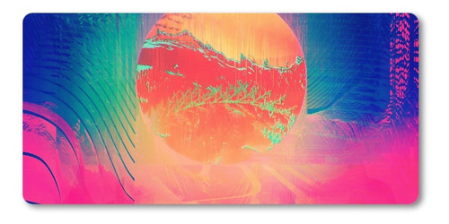 Mousepad Xl 58x30cm Cod.316 Arte Glitch Rosa