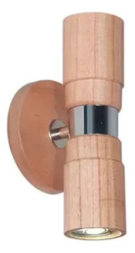 Aplique De Pared Bidireccional Nordico Madera Paraiso Cx