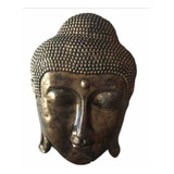 Estatua Cabeça De Buda Mascara Parede Cimento 