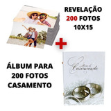 Kit 200 Revelação + Album 200 Fotos 10x15 Casamento 114/01