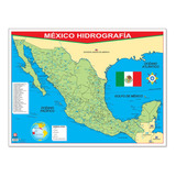 Poster Mexico Con Hidrografia Educatodo