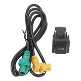 Adaptador De Cable De Interruptor Auxiliar Usb De Coche 