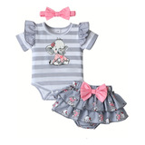 Conjunto Roupa De Bebê Feminina Faixa Kit