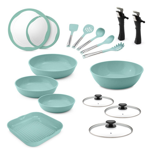 Jade Cook Smart +plus 17 Pzs Batería De Cocina + Utensilios