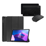 Combo Estuche Y Teclado Para Lenovo Tab M10 Hd Tb-328