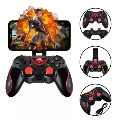 Controle Gamepad Bluetooth Smartphone Android Pc 