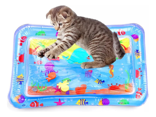 Q Juguetes For, Tapete De Juego Sensorial De Agua For Gatos