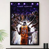 Quadro Kobe Bryant Lakers Deus Decorativo A4 23x33cm