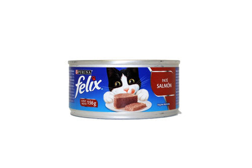 Alimento Para Gato Felix Paté Salmón 156 G Lata