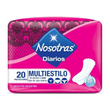 Protectores Diarios Femeninos Multiestilo Nosotras X20