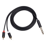 1 Adaptador De Cable De 6,35 Mm A 2rca 1,5/3/5m Para 3m