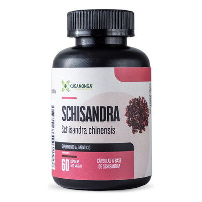 Schisandra Kukamonga Natural | Presentación de 60 Cápsulas |Sin sabor añadido lConcentración, Relajación y Cuidado Interno | Meses sin interés