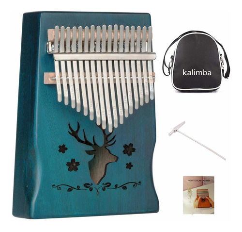 Kalimba Piano De 17 Llaves Instrucciones De Estudio Y Martil