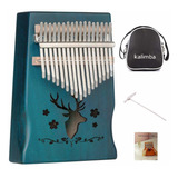 Kalimba Piano De 17 Llaves Instrucciones De Estudio Y Martil