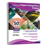 Papel Fotografico Glossy Carta/180gr/50 Hjs/ Cursor