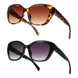  Ladeesse Óculos De Sol Bifocais Para Mulheres Cateye Óculos