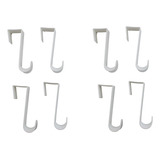 Ganchos De Puerta 8-pack 3.5 In. Plstico Colgadores De Puert