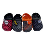 Sandalias Mayoreo 12prs Chanclas Plastico Niños Zuecos Baño